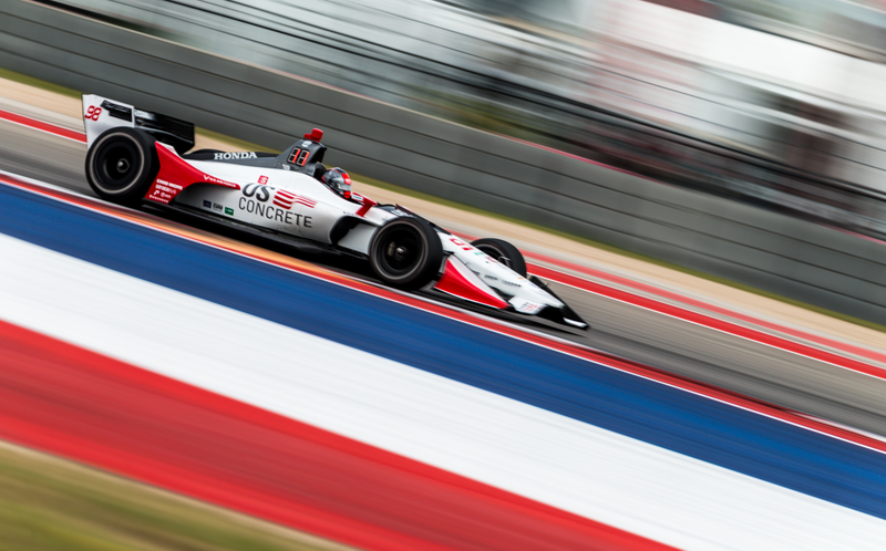 Illustration for article titled Here's All the Action From IndyCar Practice At COTA